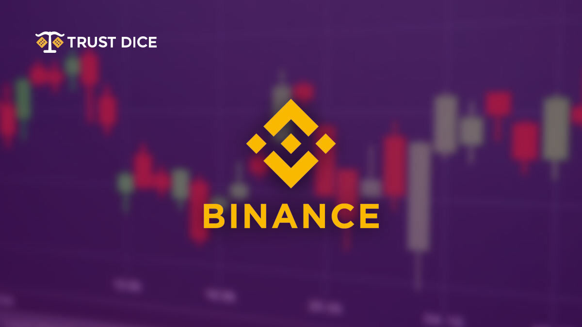 Logotipo de la moneda Binance por TrustDice